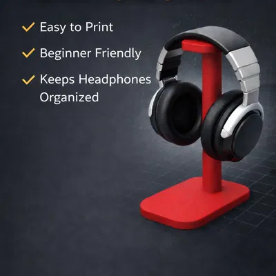 Giá treo tai nghe (Headphone Stand) in 3D: Gọn gàng và thẩm mỹ