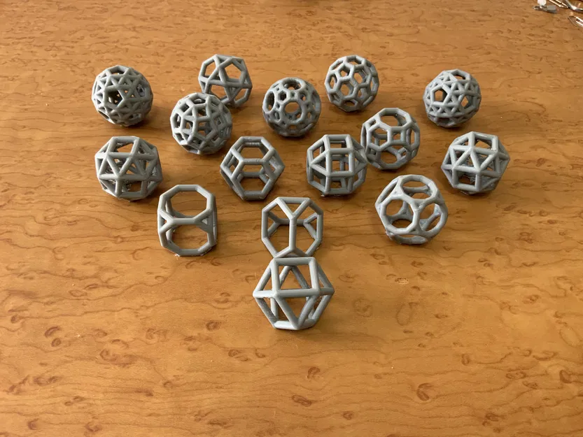 Bộ mô hình đa diện Archimedean dạng ống (Tube-Truncated Solids) - Image 1