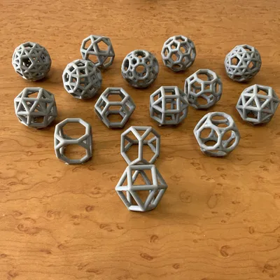 Bộ mô hình đa diện Archimedean dạng ống (Tube-Truncated Solids)