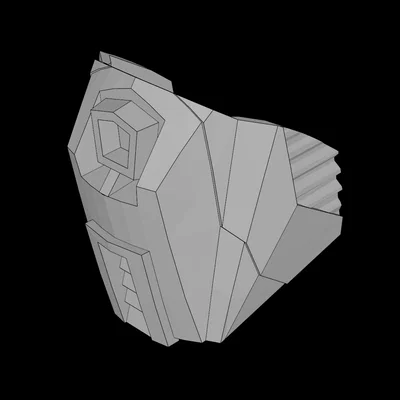 Mẫu giáp vai và đầu gối 3D tương thích với Lego Hero Factory