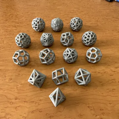 Bộ sưu tập mô hình Catalan Solid dạng khung ống (Tube ver.)