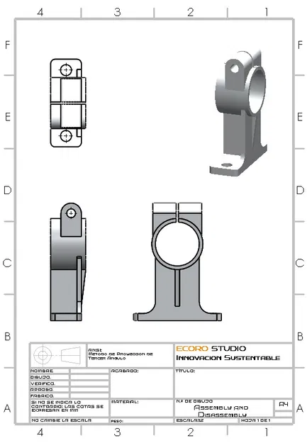 Chi tiết cơ khí hỗ trợ trục (Pieza Mecanica) cho máy móc - Image 1
