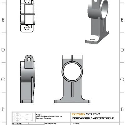 Chi tiết cơ khí hỗ trợ trục (Pieza Mecanica) cho máy móc