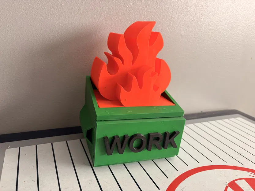 Hộp Đựng Dumpster Fire (Thùng Rác Bốc Cháy) - Image 1