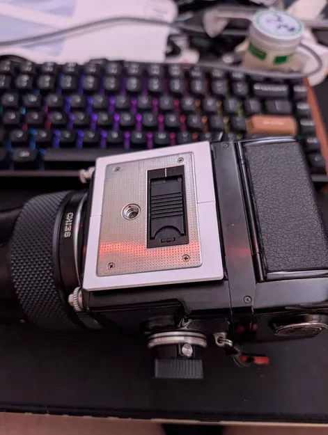 Đế gắn máy ảnh Zenza Bronica ETRS/ETRSi kèm ngăn giữ Dark Slide - Image 4