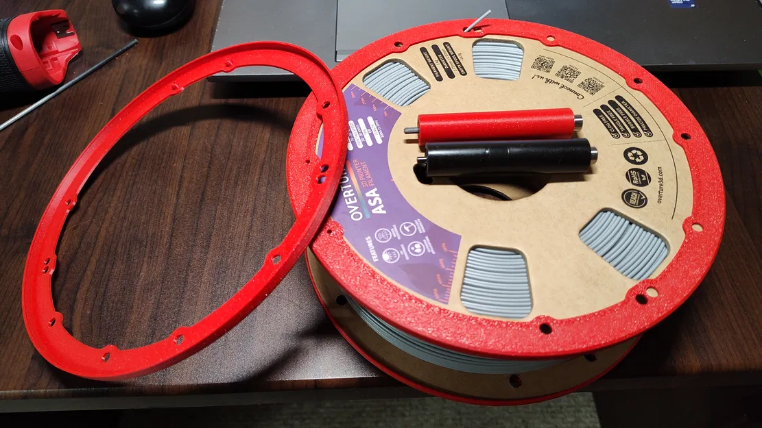 Bộ vòng đệm cuộn nhựa và con lăn sau cho Qidi Q2 Box - Image 1