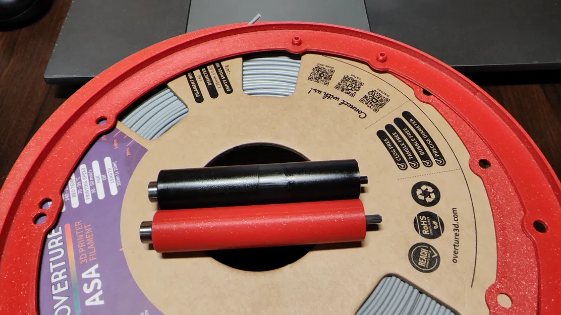 Bộ vòng đệm cuộn nhựa và con lăn sau cho Qidi Q2 Box - Image 2