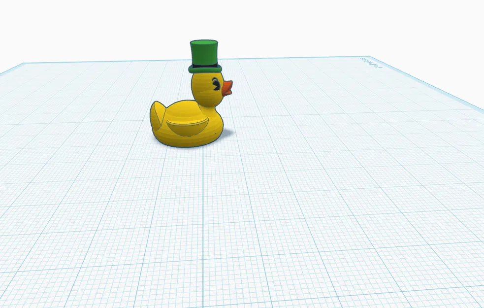 Mô hình chú vịt may mắn Lucky Ducky in 3D đáng yêu - Image 1
