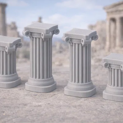 Bộ bệ đỡ phong cách Hy Lạp - La Mã Corinthian – Trang trí cổ điển