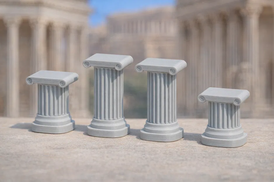 Bộ Bệ Đỡ Phong Cách Hy Lạp - La Mã (Ionic) - Trang Trí Cổ Điển - Image 2