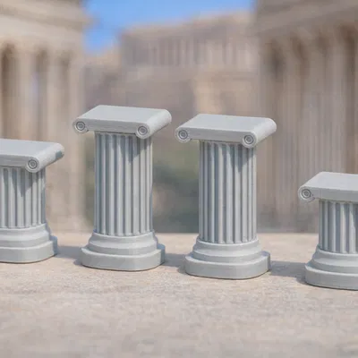 Bộ Bệ Đỡ Phong Cách Hy Lạp - La Mã (Ionic) - Trang Trí Cổ Điển