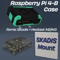 Vỏ case Raspberry Pi 4 Remixed tích hợp ngàm Skadis và đầu chèn nhiệt - Thumbnail 1