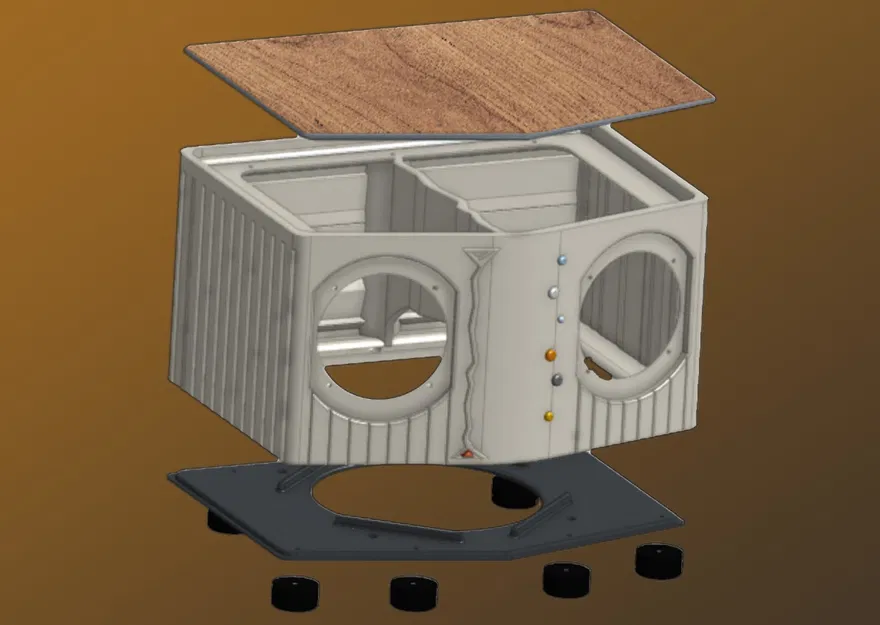 Bluetooth Speaker 25 - Vỏ loa stereo in 3D chất lượng cao - Image 1