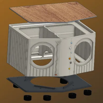 Bluetooth Speaker 25 - Vỏ loa stereo in 3D chất lượng cao