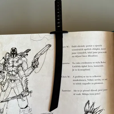 Đánh dấu trang sách Katana (Katana Bookmark)