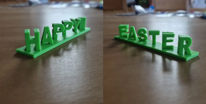Mô hình Happy Easter Flip Text - Chữ lật in 3D độc đáo - Image 2