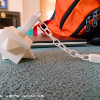 Mô hình chùy gai Low Poly modular - Đồ chơi in 3D linh hoạt