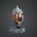 Chiến binh Viking Dễ thương – Hình tượng chiến binh Bắc Âu cầm Rìu & Khiên - Thumbnail 2
