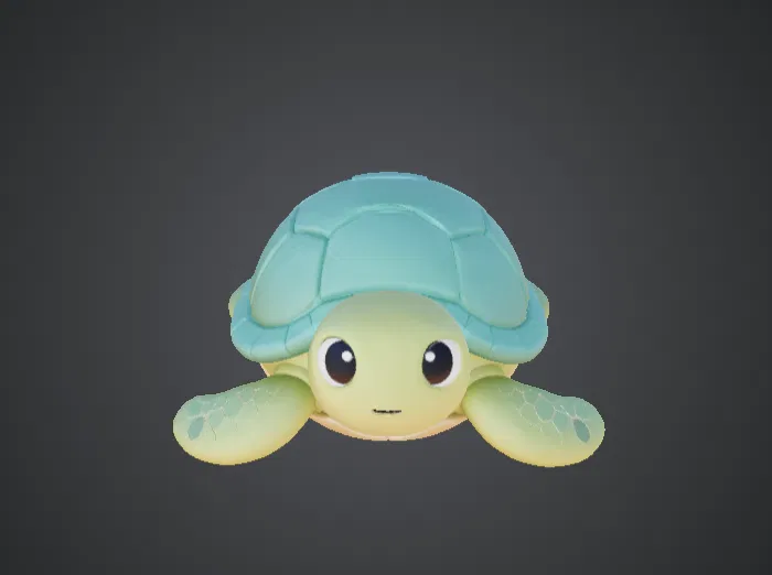 Mô hình Rùa Biển Dễ Thương – Chú Rùa Hoạt Hình Đáng Yêu - Image 1