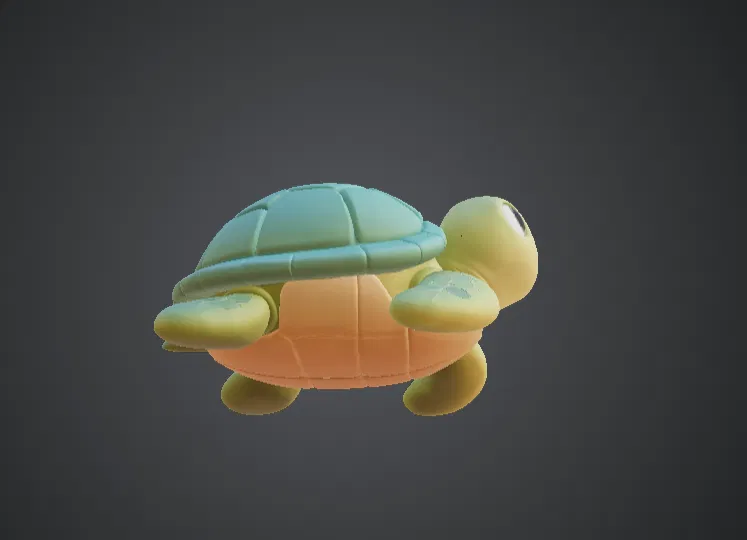 Mô hình Rùa Biển Dễ Thương – Chú Rùa Hoạt Hình Đáng Yêu - Image 2