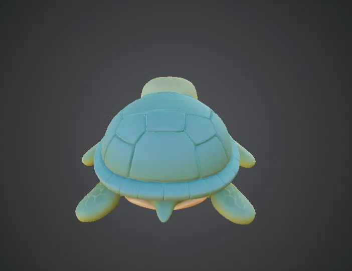 Mô hình Rùa Biển Dễ Thương – Chú Rùa Hoạt Hình Đáng Yêu - Image 3