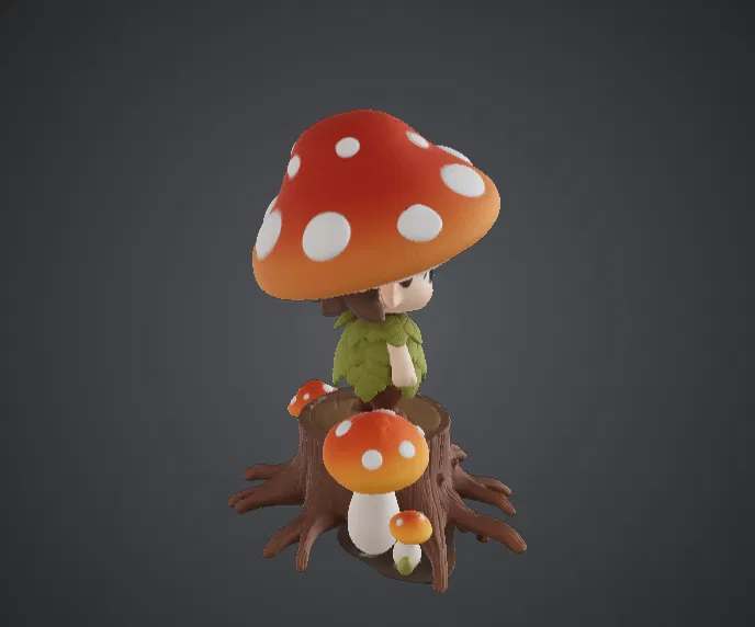 Cute Mushroom Forest Spirit – Tiên Nhỏ Rừng Xanh - Image 2