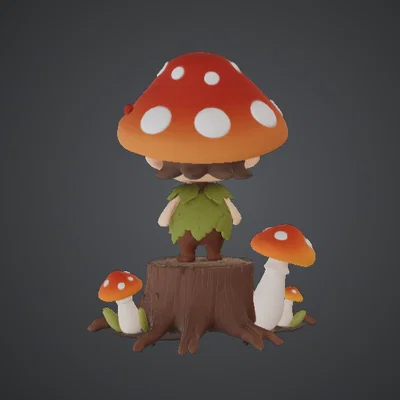 Cute Mushroom Forest Spirit – Tiên Nhỏ Rừng Xanh