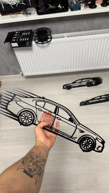 Mô hình treo tường BMW M5 F90 ấn tượng (Silhouette Wall Art) - Image 1