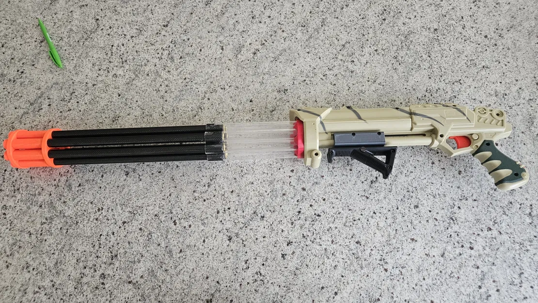 Tay cầm bơm Picatinny cho Lanard Triple Shot / Air Zone / Huntsman Pillager X12 - Image 5