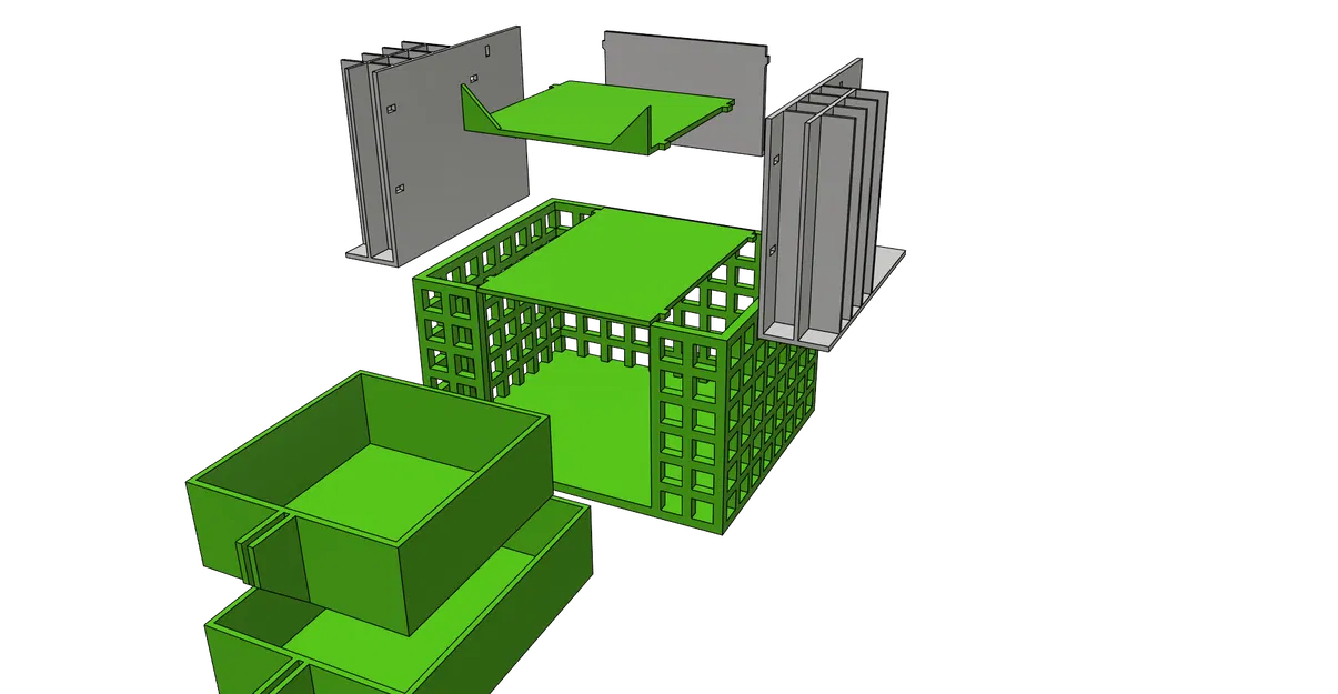 Hộp đựng đồ để bàn CUBE - Khay cắm bút, kệ văn phòng in không cần support - Image 8