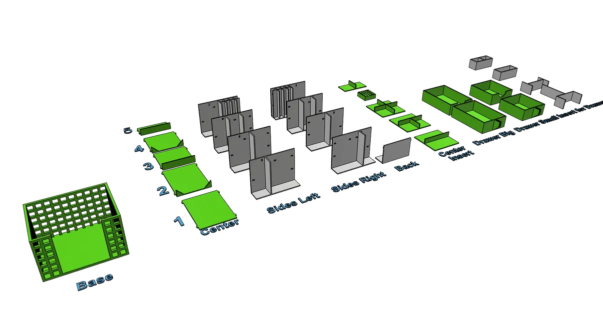 Hộp đựng đồ để bàn CUBE - Khay cắm bút, kệ văn phòng in không cần support - Image 11