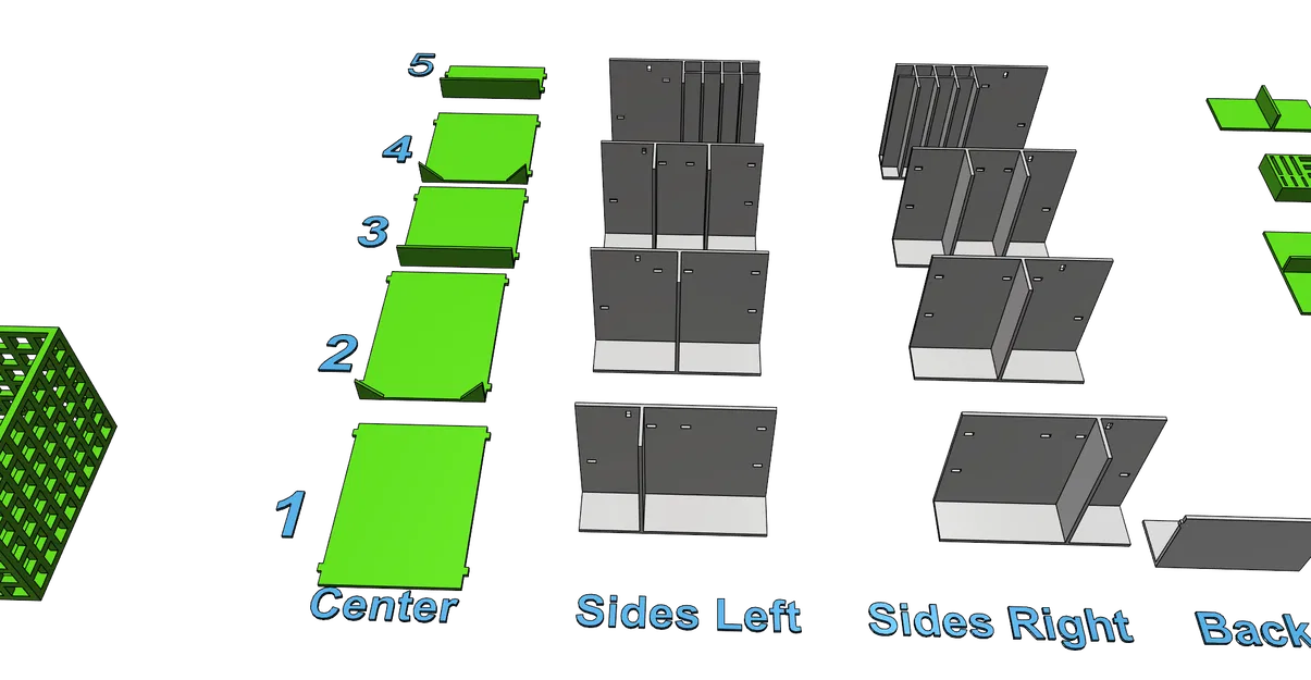 Hộp đựng đồ để bàn CUBE - Khay cắm bút, kệ văn phòng in không cần support - Image 13