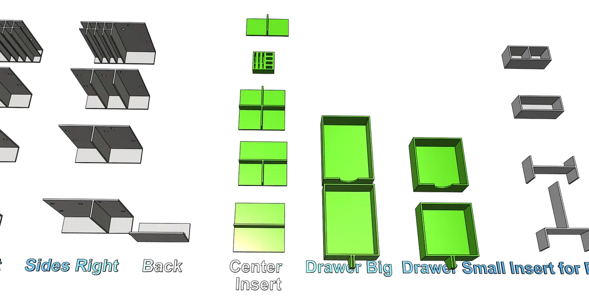 Hộp đựng đồ để bàn CUBE - Khay cắm bút, kệ văn phòng in không cần support - Image 14