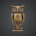 Cú Mèo Steampunk Clockwork – Tượng Cú Cơ Khí Bánh Răng - Thumbnail 1