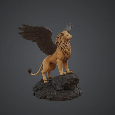 Tượng Sư Tử Có Cánh Griffin – Vị Thần Hộ Vệ Trong Truyền Thuyết