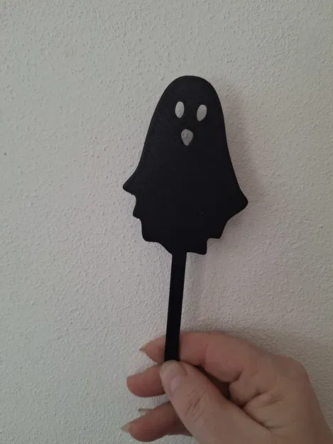 22. Duch 1 - Que cắm chậu cây hình ma nhỏ trang trí Halloween - Image 1