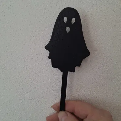 22. Duch 1 - Que cắm chậu cây hình ma nhỏ trang trí Halloween