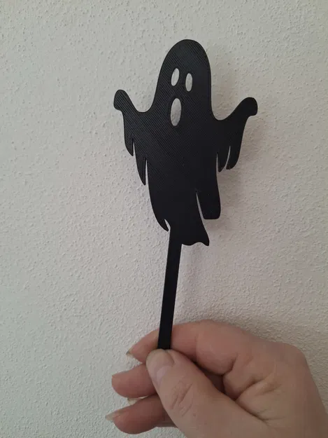 23. Que cắm trang trí chậu cây hình ma Halloween - Image 1