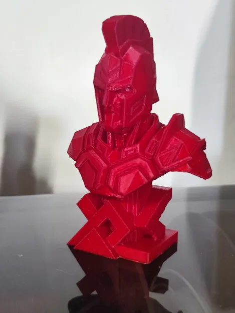 Mô hình tượng bán thân chiến binh (Warrior Bust) in 3D chi tiết - Image 1