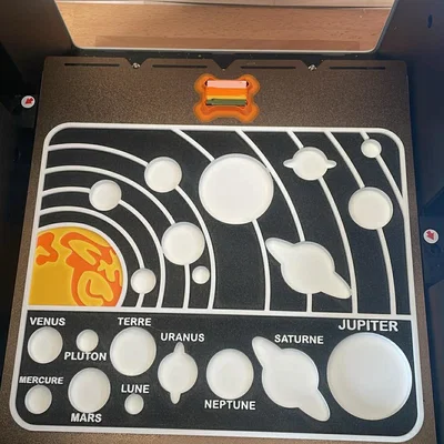 Mô hình Hệ Mặt Trời bằng tiếng Pháp (French Planet Puzzle)