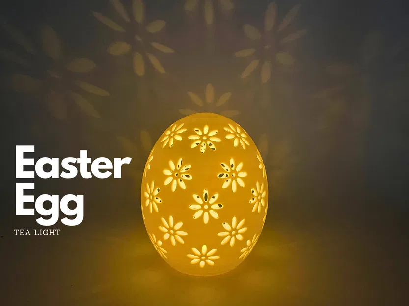 Đèn lồng trứng Phục sinh họa tiết hoa Floral - Image 1