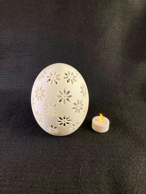 Đèn lồng trứng Phục sinh họa tiết hoa Floral - Image 3