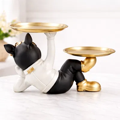 Khay đựng đồ hình chú chó mèo đen (Black Cat Tray)