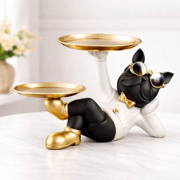 Khay đựng đồ hình chú chó mèo đen (Black Cat Tray) - Image 3