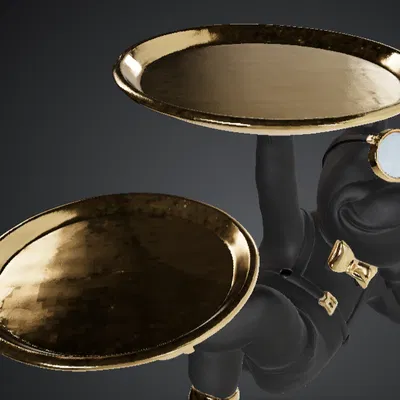 Khay đựng đồ hình chú chó mèo đen (Black Cat Tray)