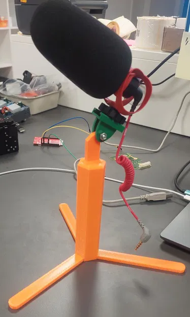 Chân đế 3D điều chỉnh được cho microphone máy quay (RODE Micro II) - Image 1