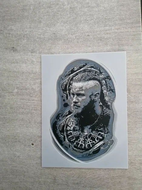 Mẫu tranh in 3D Hue Forge chân dung Ragnar Lothbrok cực chi tiết - Image 1