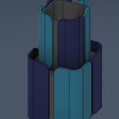 Bình Hoa Hai Tầng Dạng Nan Hiện Đại / Chậu Trồng Cây Cao Module