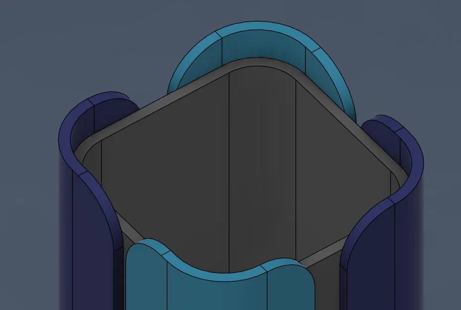 Bình Hoa Hai Tầng Dạng Nan Hiện Đại / Chậu Trồng Cây Cao Module - Image 2