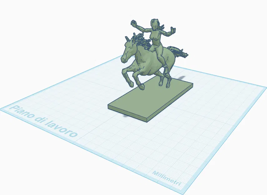 Mô hình nữ chiến binh cưỡi ngựa đầy dũng mãnh cho máy in 3D - Image 1